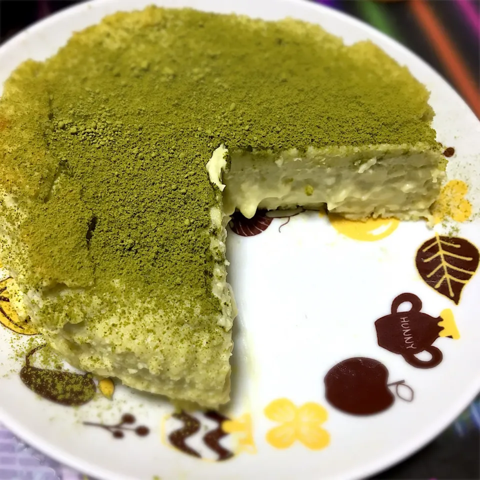 Snapdishの料理写真:抹茶のチーズケーキ|沙織さん