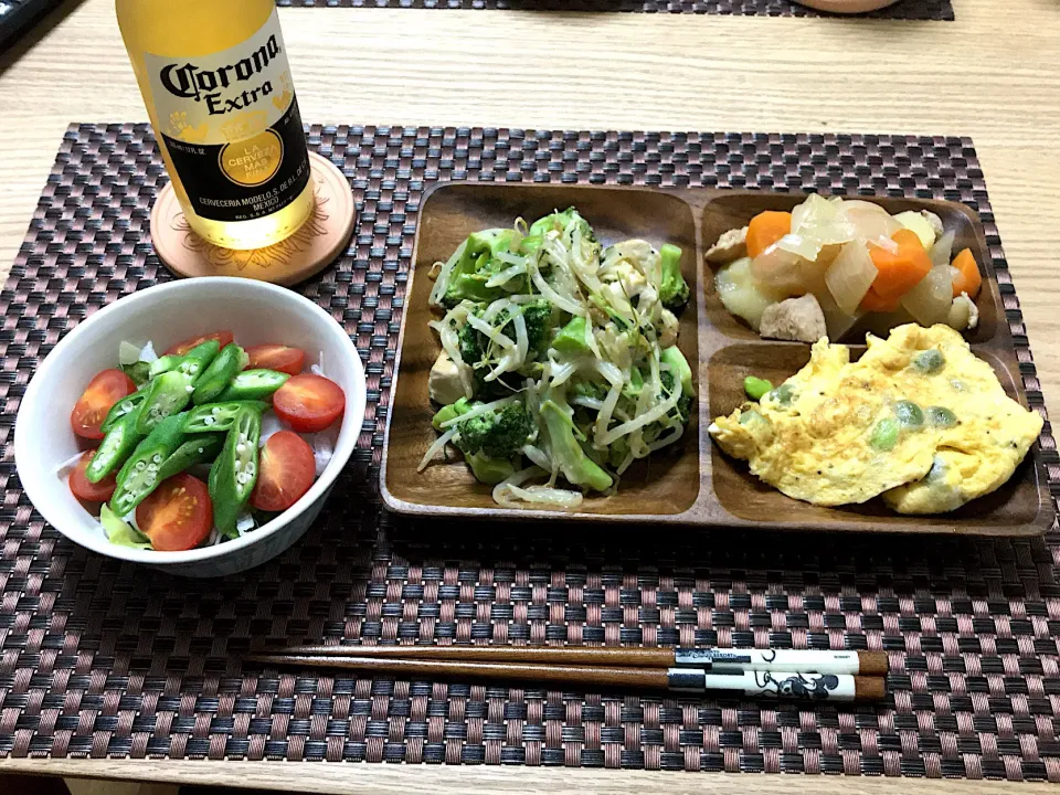 Snapdishの料理写真:ワンプレート&サラダ
 #男の手料理  #ワンプレート|JOKER24さん