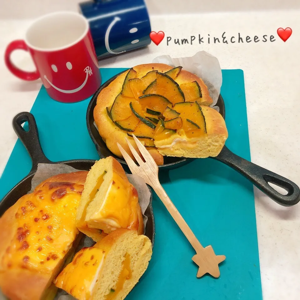 ♥️カボチャとチーズのフォカッチャ♥️ | *♬キッチン生活♡日々のご飯とパン&スイーツ♡|ぷらっとさん