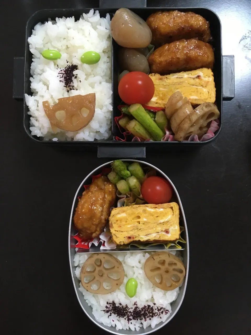 Snapdishの料理写真:9/11 4歳娘とパパのお弁当。|kikkiさん