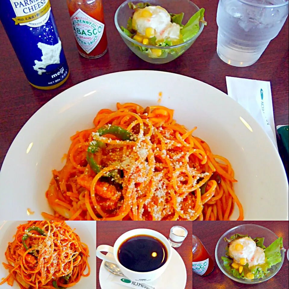 Snapdishの料理写真:珈琲館のナポリタンランチ🍝🍴|うたかた。さん