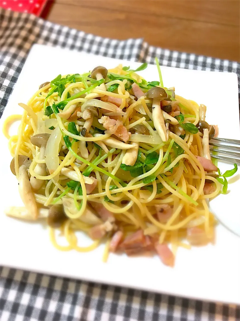 パスタを手作りオイルソース、しょうゆ&ペパー|☆マミ☆さん