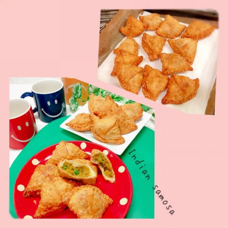 Snapdishの料理写真:お家で簡単❣️生地から手作り「インドの *サモサ」|ぷらっとさん