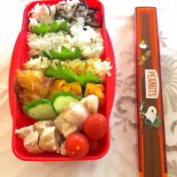 Snapdishの料理写真:女子高生弁当#味比べ #時短のお弁当  #昨日の残り物|Eriko  Naraさん