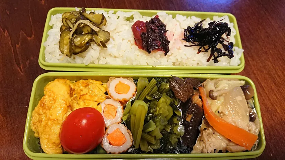 Snapdishの料理写真:ニジマスのちゃんちゃん焼き弁当
 #今日のお弁当|りょーさん