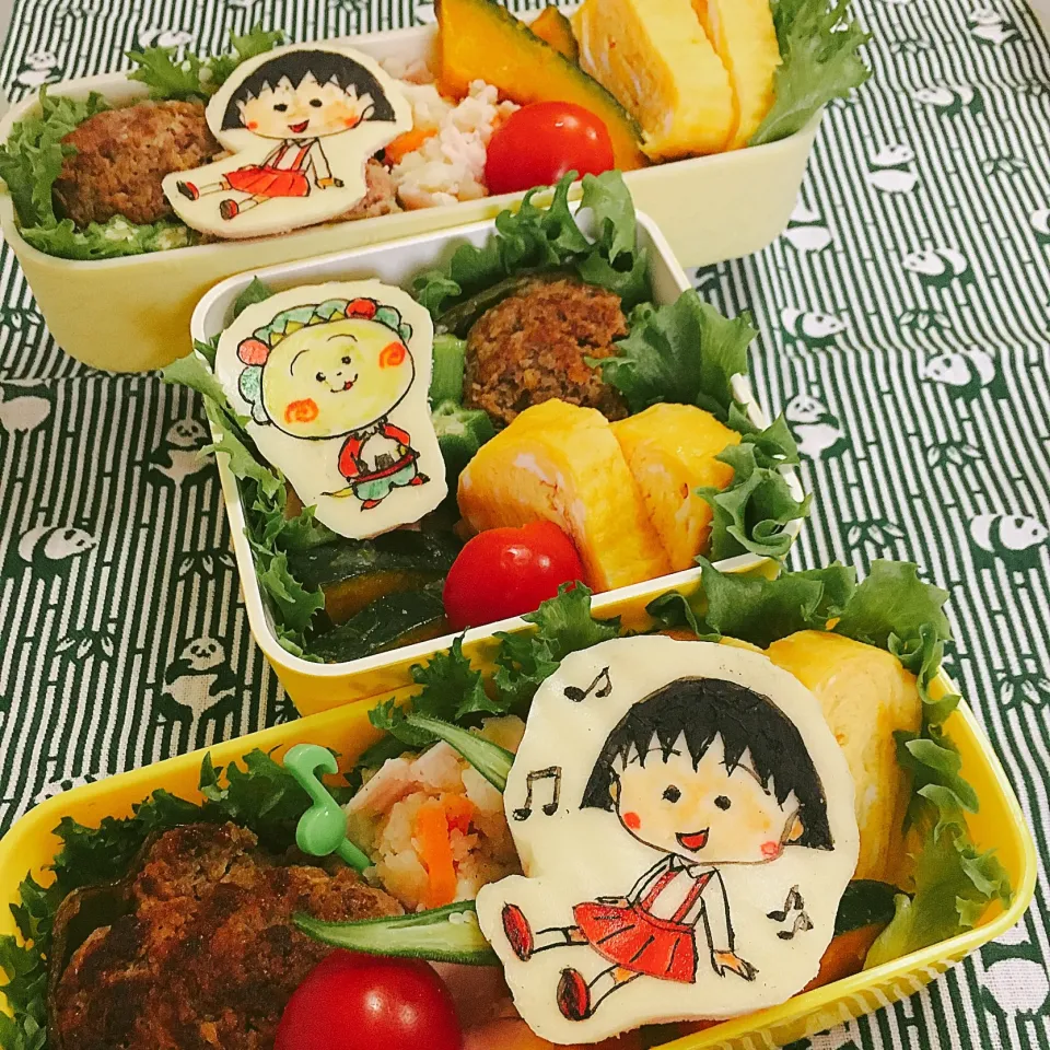 さくらももこさん弁当 #キャラ弁 #キャラクター #オブアート #弁当  #弁当記録  #お弁当記録  #お弁当|momo31omomさん