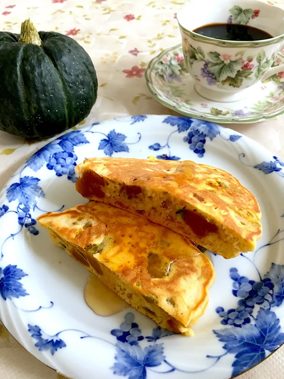 なんと簡単‼️カボチャのホットケーキ❤️|つるひめさん