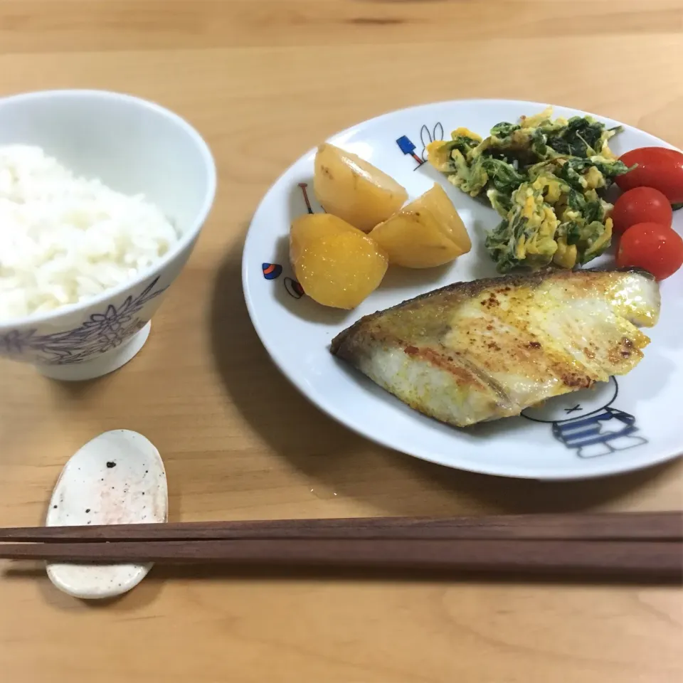 鰤のカレー焼き|よんさん