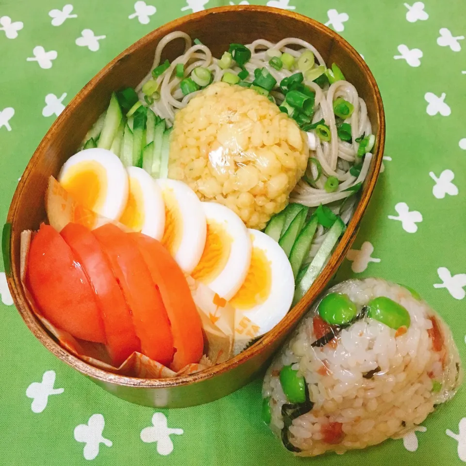 #冷やしたぬき蕎麦 弁当 #わっぱ弁当 #中学生弁当 #剣道部弁当 これでも #女子弁 #おべんたぐらむ #オベンタグラム|Yukiyo  Aoyamaさん