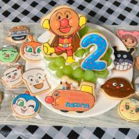 息子の2歳の誕生日に！アンパンマンケーキ🎂