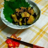 マイコちゃんの茄子の辛子漬け🍆😋💓💓
美味しいヨ