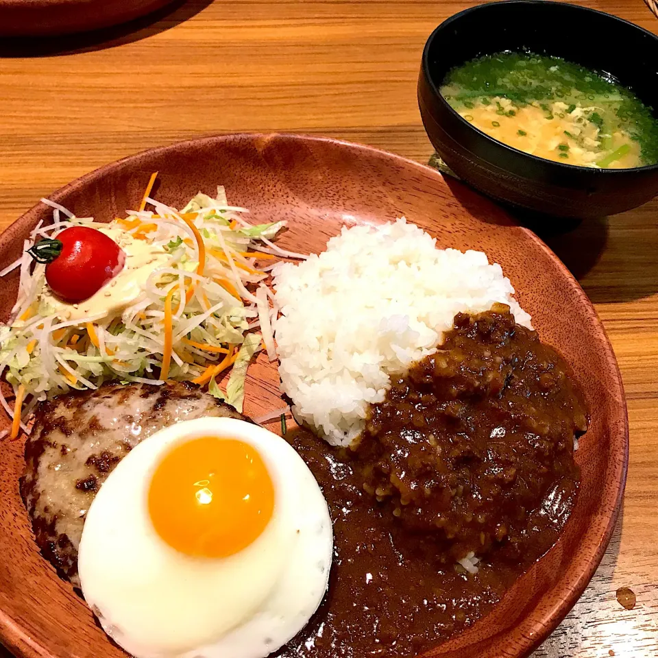 エッグハンバーグカレー|純さん