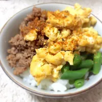 Snapdishの料理写真:三色丼|Reikoさん