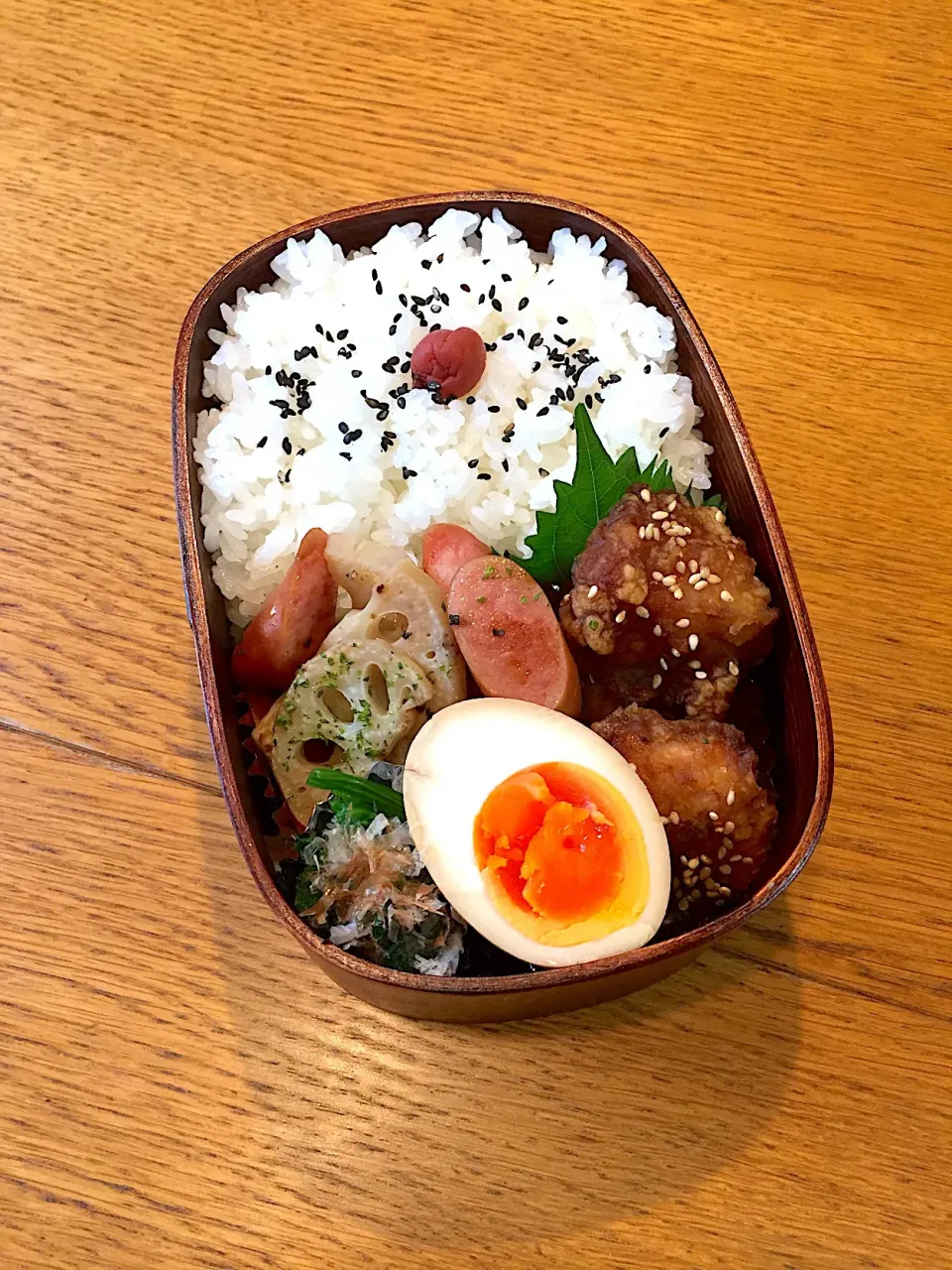 高校生息子のお弁当  唐揚げリメイク 甘酢唐揚げ #わっぱ弁当|まつださんさん