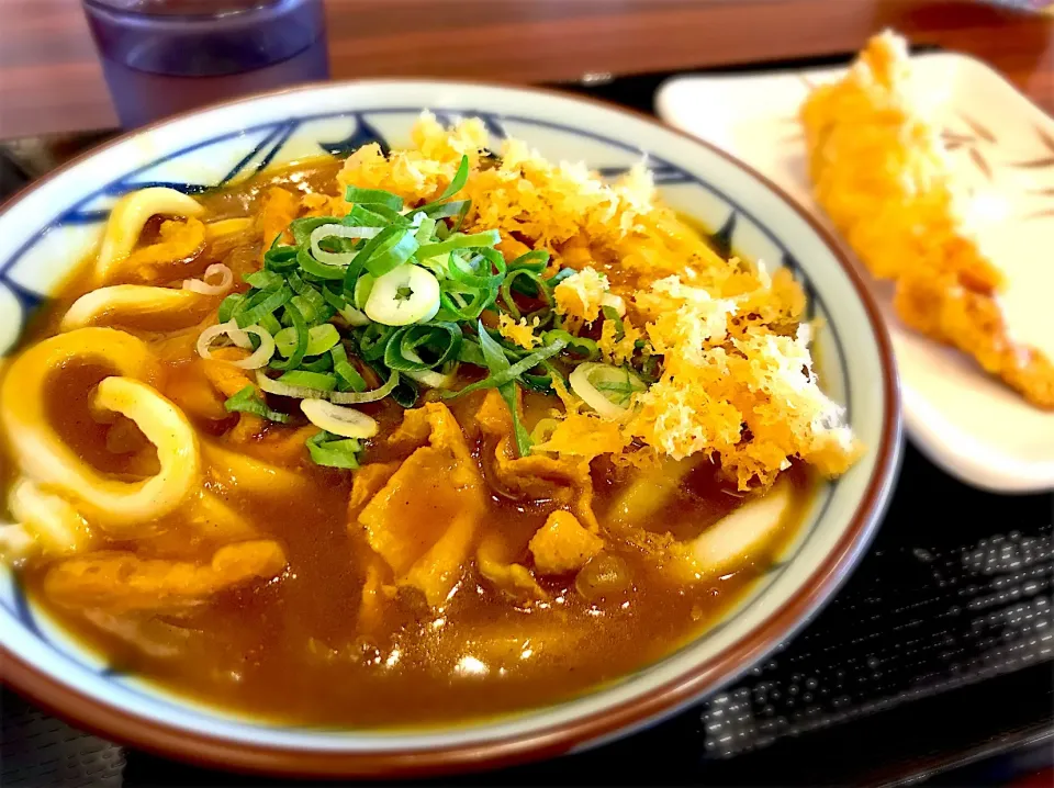 カレーうどん＋かしわ天|古山さん