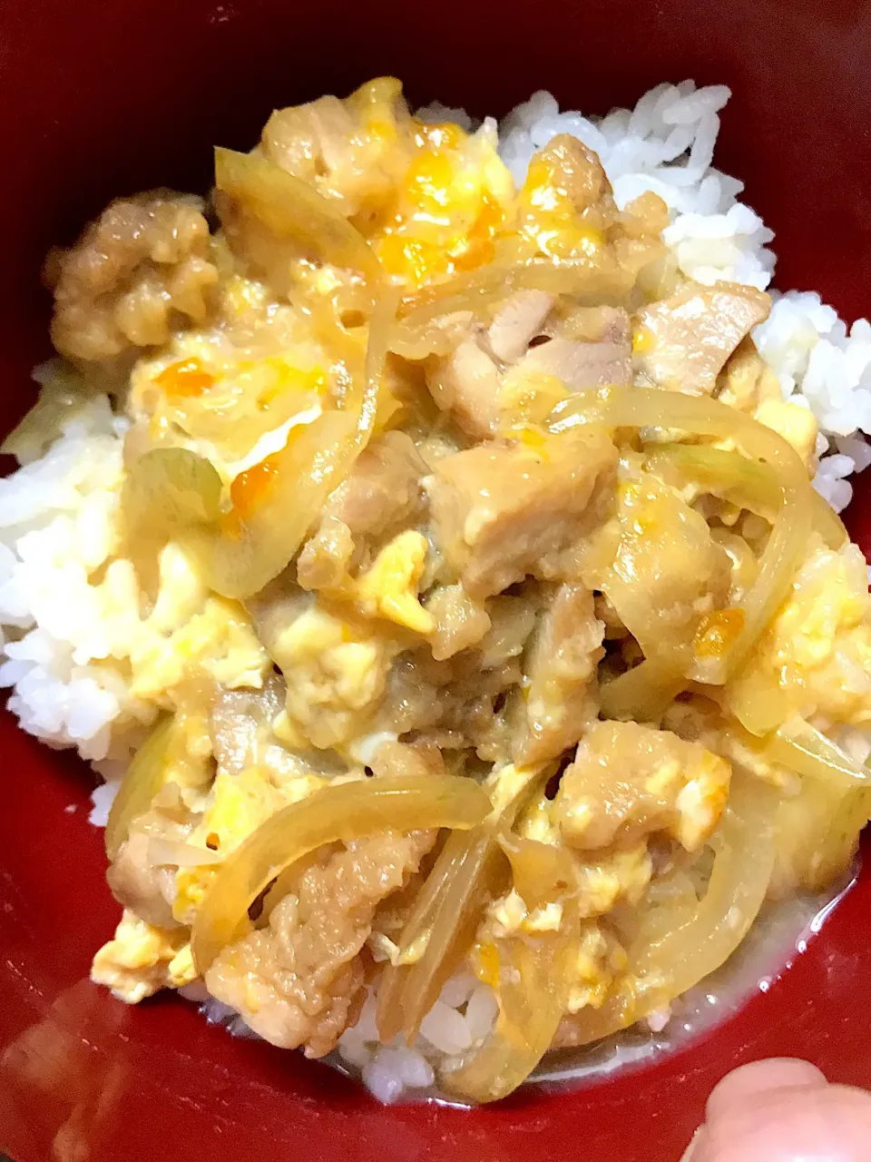 唐揚げリメイク親子丼🥚🐓|gunlove❤さん