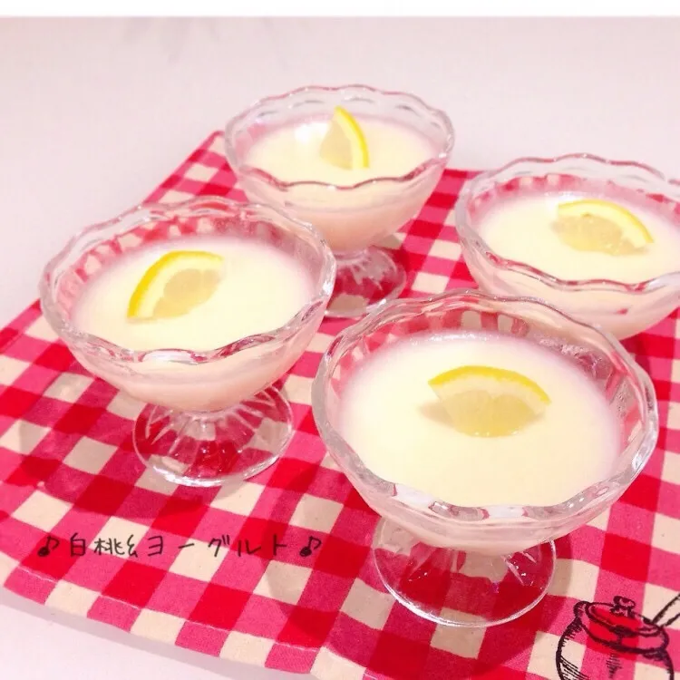 白桃ヨーグルトゼリー|ぷらっとさん