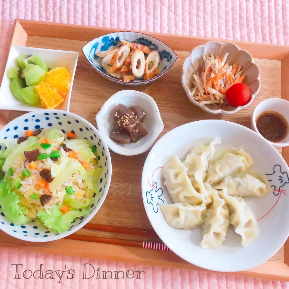 水餃子＆炒飯|yuka♡ᵕ̈*⑅さん