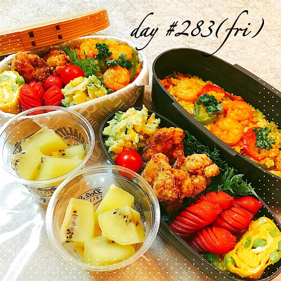 Snapdishの料理写真:☆ある日のJK&DC弁当☆|♡ciao♡さん