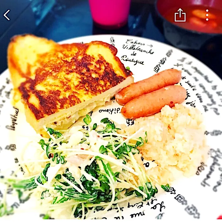 Snapdishの料理写真:ツナキャベツのフレンチトースト|kaori0212さん