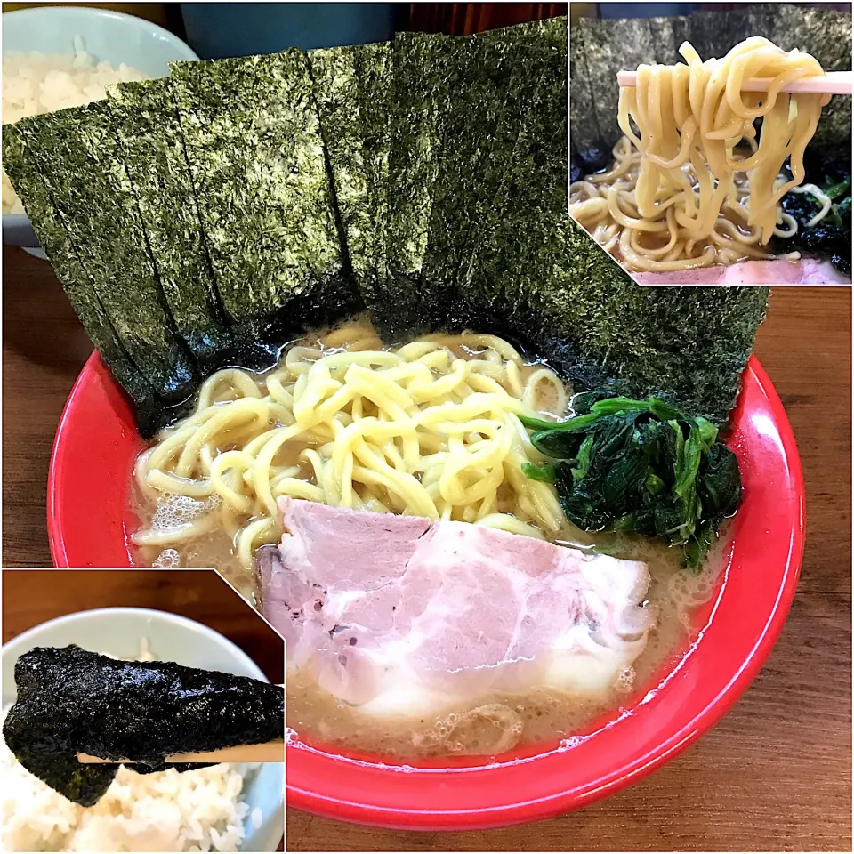 ラーメン のり増し ランチライス@武蔵家(吉祥寺)|塩豚骨さん