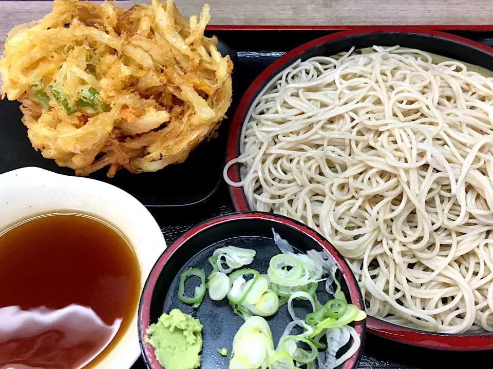 立食いそば手帳 名店120［首都圏編］あり賀せいろう（馬喰横山）かき揚げせいろ 180914|ゆうじ.さん