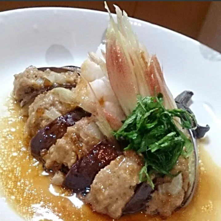 茄子挟み和風ハンバーグ＊生地が美味♪|mi_neneco♪さん
