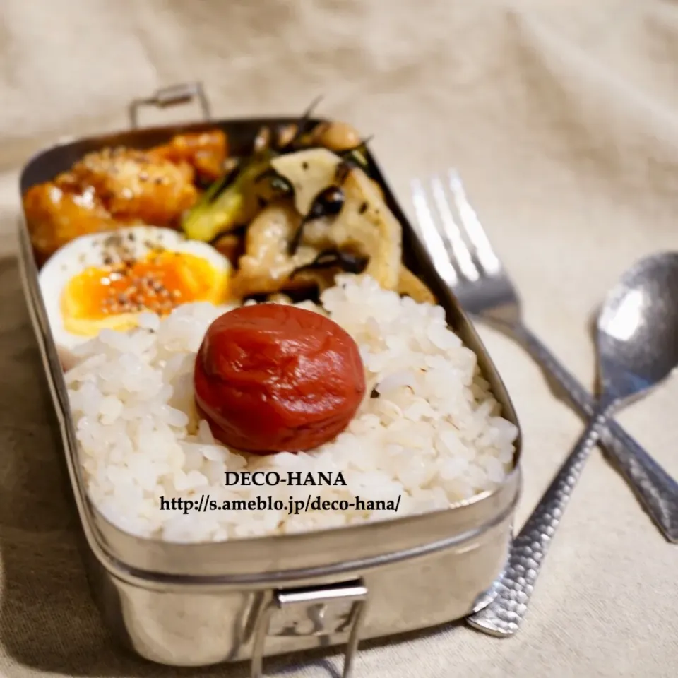 Snapdishの料理写真:チキン南蛮とひじき煮のほぼ日の丸弁当弁当◡̈♩|さとみ (satomi_foodart)さん