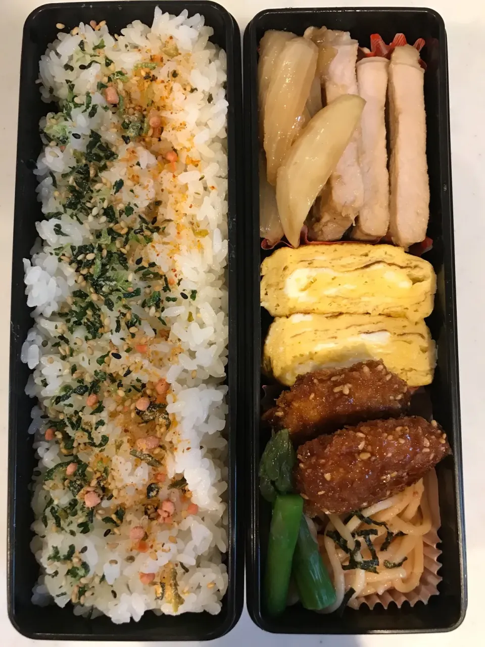 Snapdishの料理写真:2018.9.15 (土) 旦那様のお弁当🍱|あっきーよさん