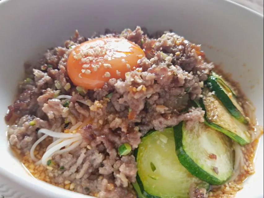 担々そう麺玉子のせ|しあるさん