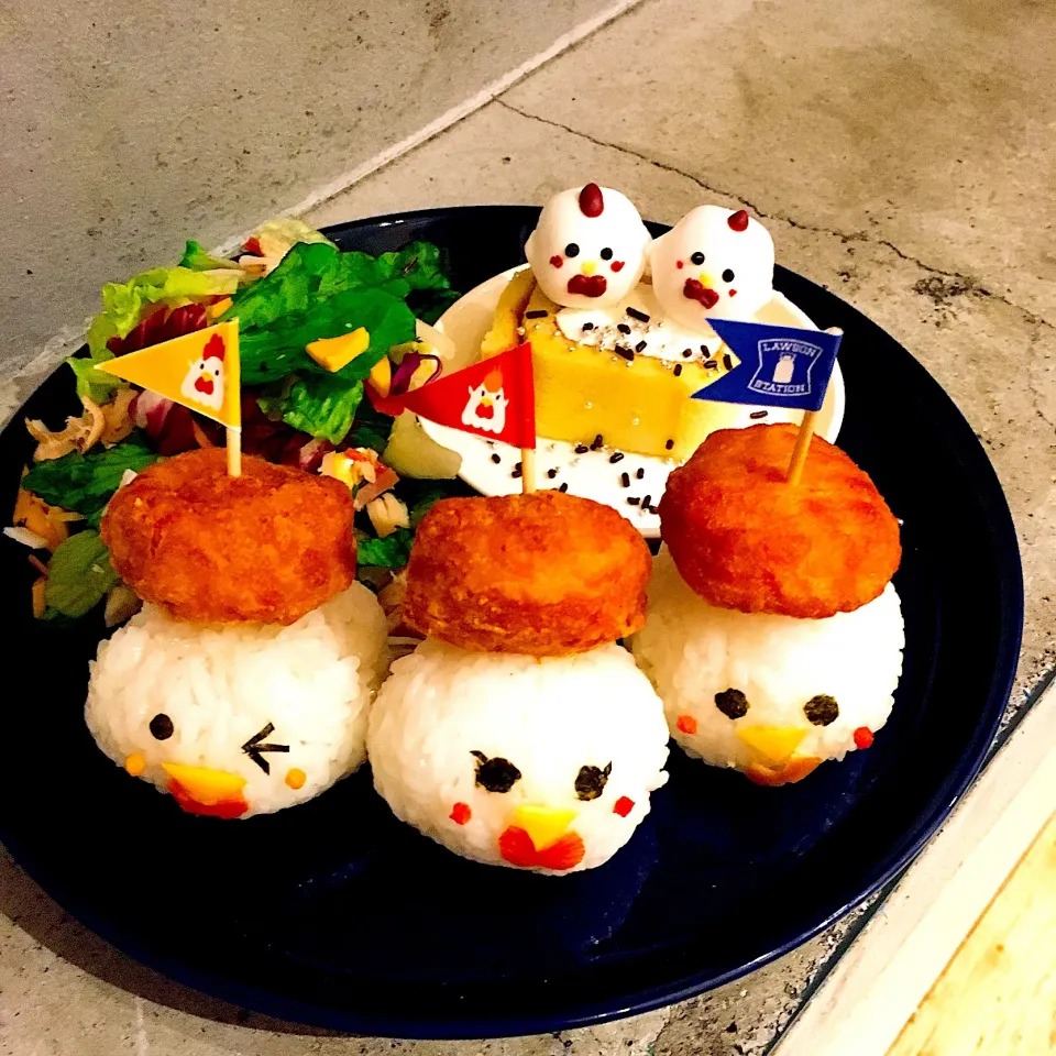 Snapdishの料理写真:からあげプレート🐔|sakiさん