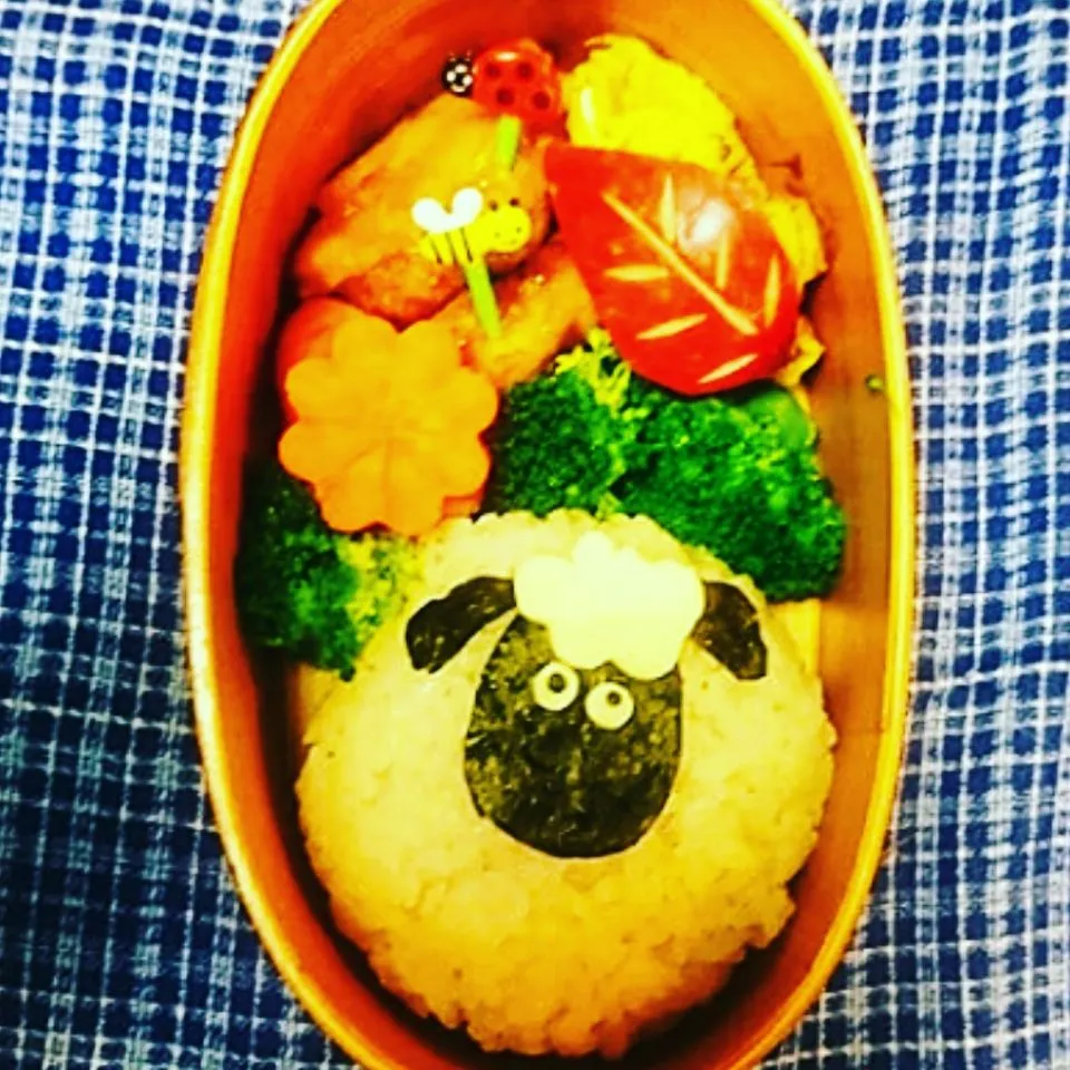 Snapdishの料理写真:ひつじのショーンのお弁当|くりんさん