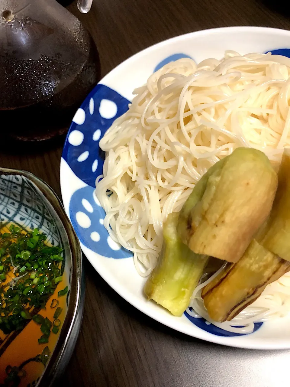 焼きなすとお素麺|Rie Kobayashiさん