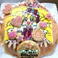 Snapdishの料理写真:誕生日ケーキ キュアマシェリ|ましゅさん