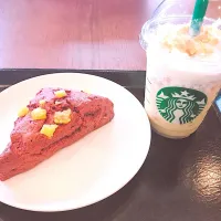 クリスピースイートポテトフラペチーノ🍠🍠 アメリカンスコーンスイートポテト🍠|天さん