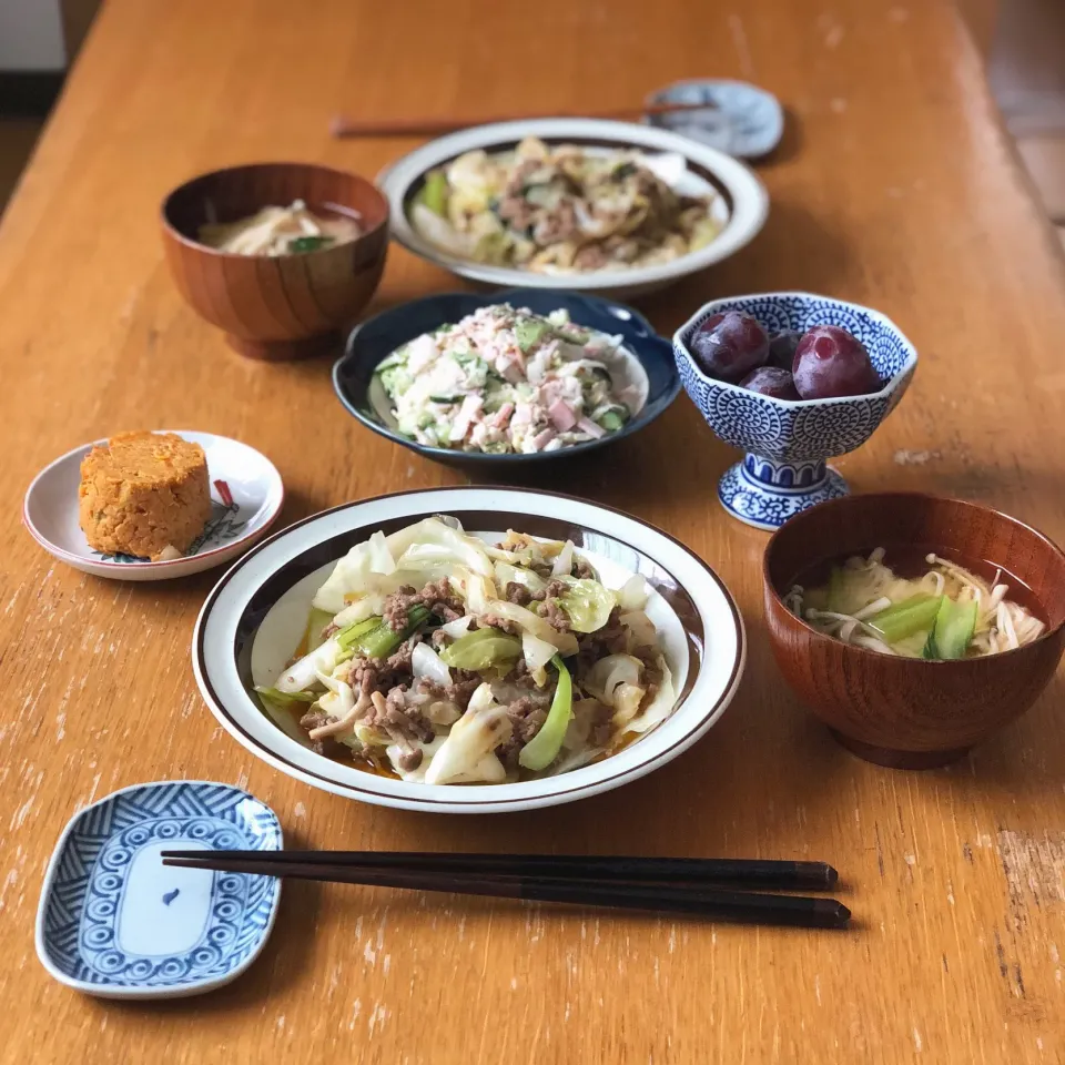 挽き肉とキャベツの味噌炒め。|Imanaka Yukikoさん