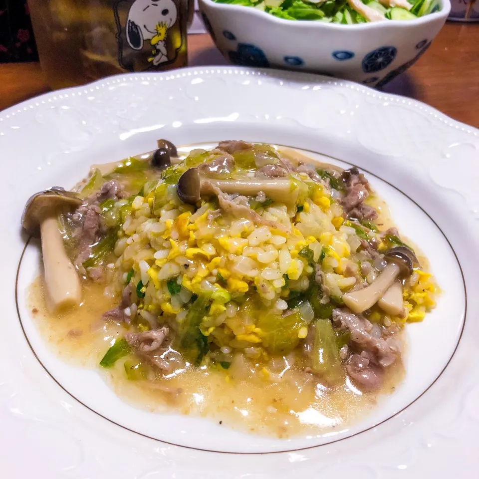 【豚肉ときのこのあんかけ炒飯♪】|ristorante_sallyさん