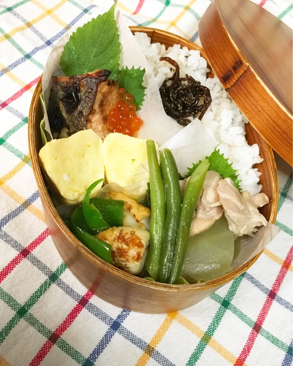 Snapdishの料理写真:今日のパパ弁当は和食弁当♪|key♪さん