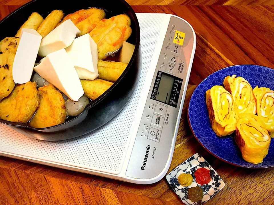 おでんに厚焼き玉子🥚金沢の味、菊一さんに想いを馳せて…🍢😌💕この後おでん鍋にイン〜〜！|ちまさん