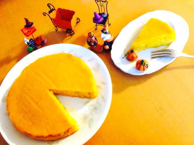 Snapdishの料理写真:🎃かぼちゃチーズケーキ🎃|yuiママさん