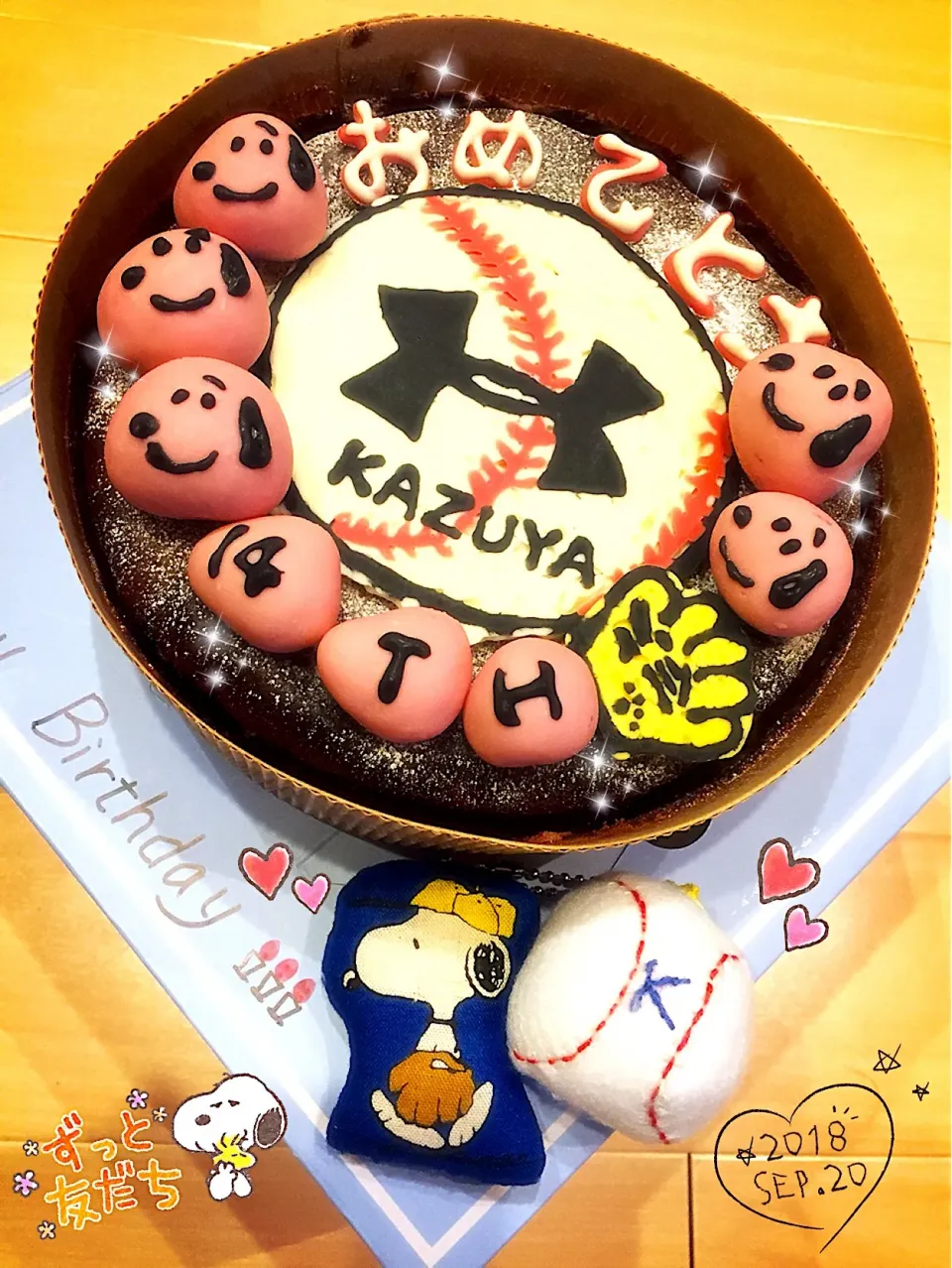 Snapdishの料理写真:息子の大親友のお誕生日🎂にガトーショコラ🍫を作りました😊💕

#ガトーショコラ#チョコレート#誕生日#デコチョコ#アンダーアーマー#野球 #野球少年 #スヌーピー|しずママさん