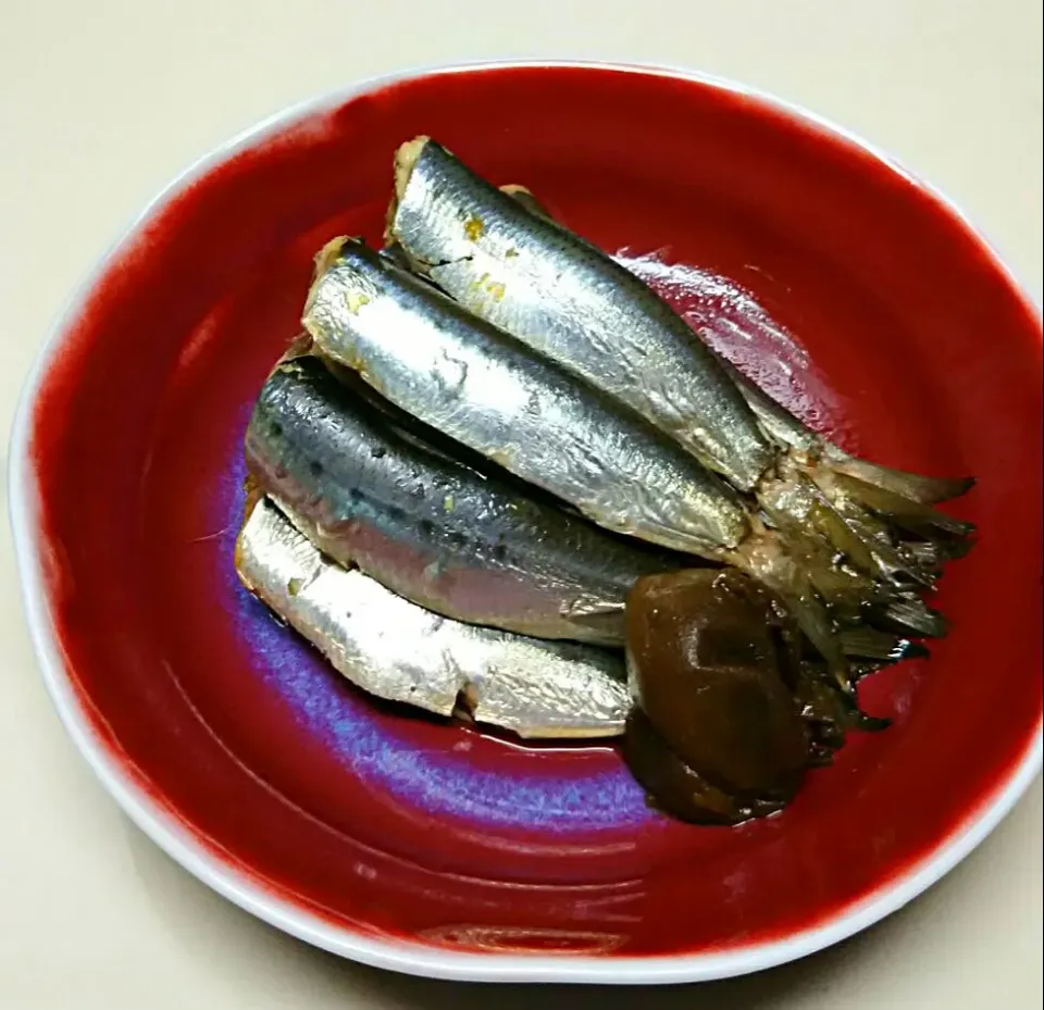 小鰯の梅醤油煮|あらいぐまのしっぽさん