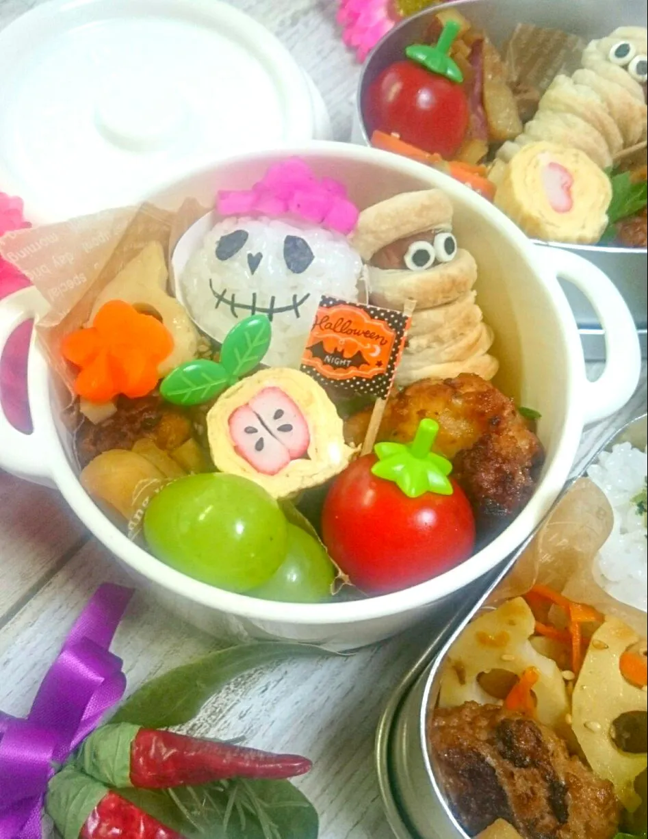 Snapdishの料理写真:女子高生のハロウィン弁当|okamichanさん