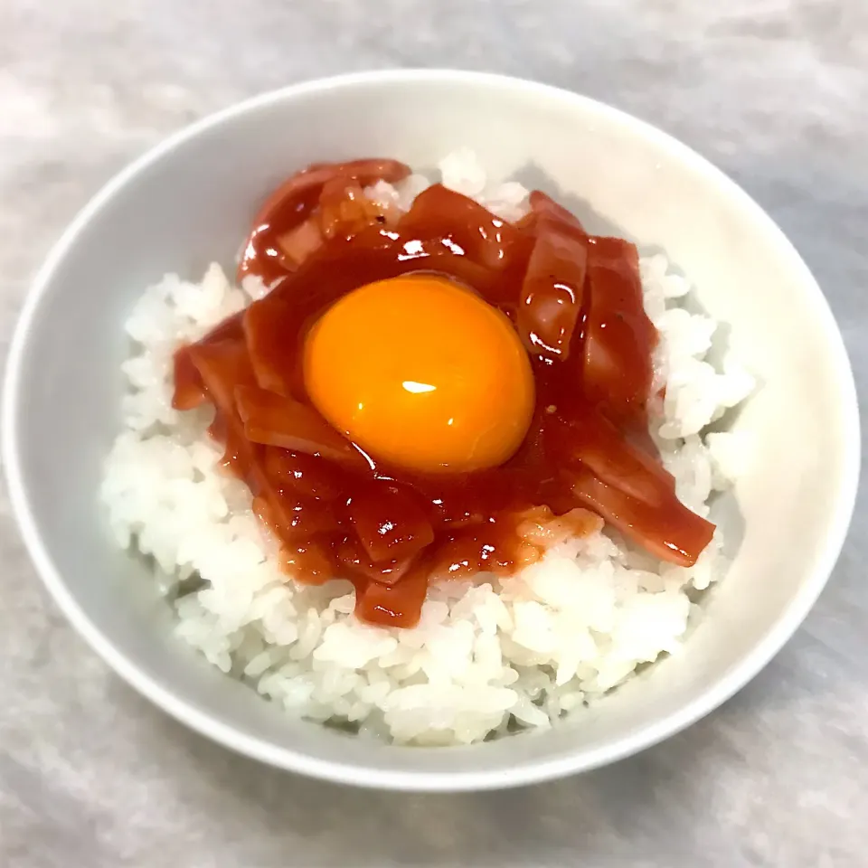 遅い夕食に、生オムライス風卵かけごはんを頂きました😋🎵✌️|ギムレットさん