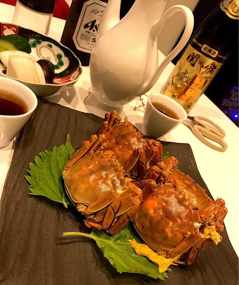 上海蟹🦀紹興酒で🍶😋|ナムナムさん