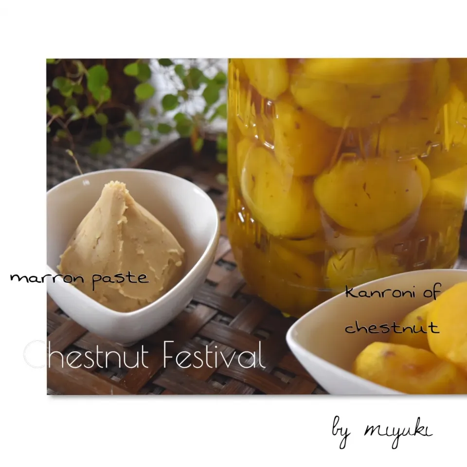 栗祭り〜🌰マロンペースト&甘露煮|みゆきさん