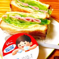 Snapdishの料理写真:ハムチーズレタスサンド|Noriko_kitchenさん