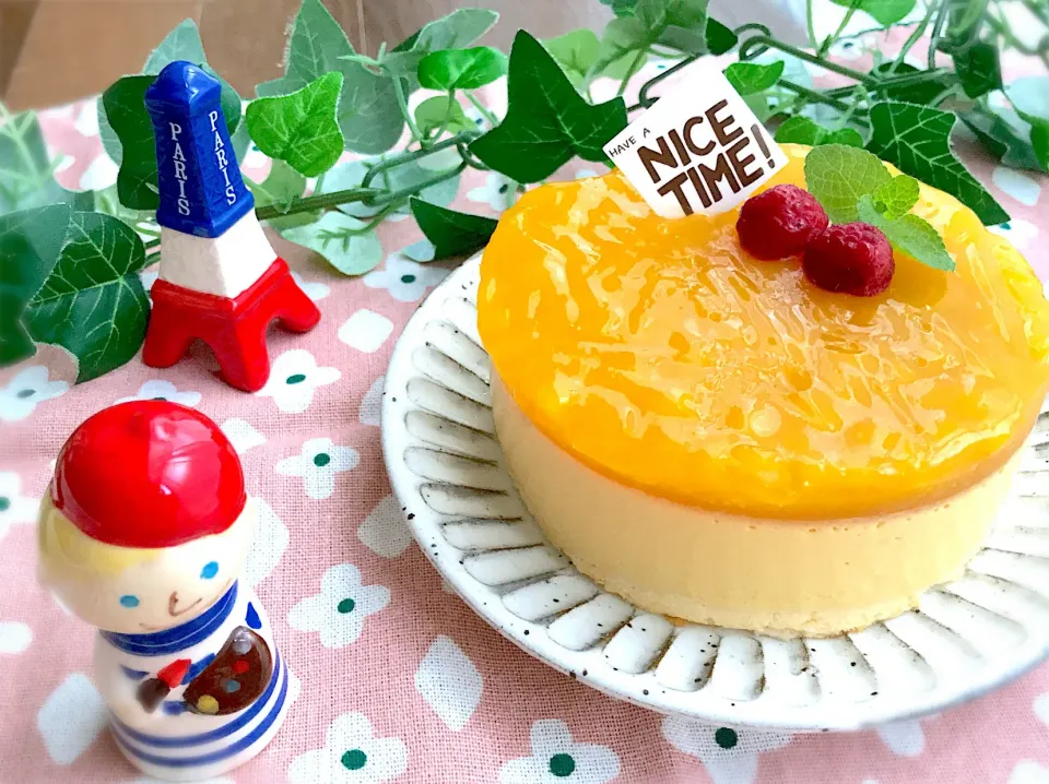 まん丸♪マンゴームースケーキU(=^x^=)U|yu.uyさん