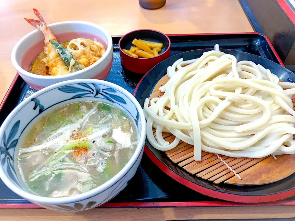 久兵衛屋のつけ汁うどん小天丼！|ツツヤンさん