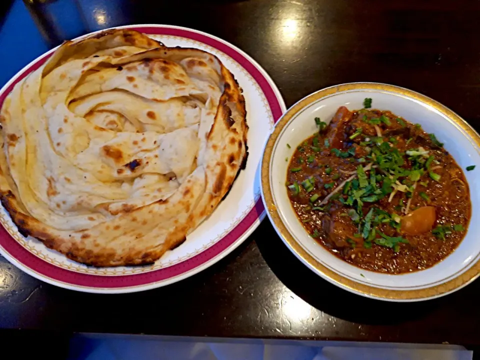 南インドチャティナドチキンカレー&パロタ @カーンケバブビリヤニ|カリー仙人さん